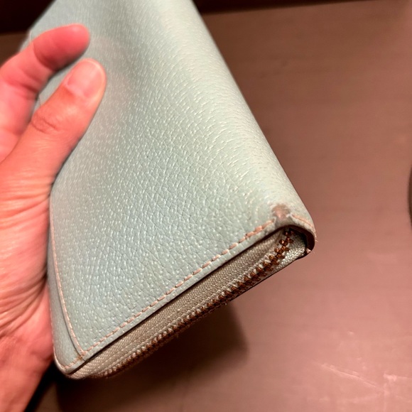 Kate Spade Turquoise Wellesley Neda Wallet Zip Around Cardholder Clutch - Picture 16 of 16